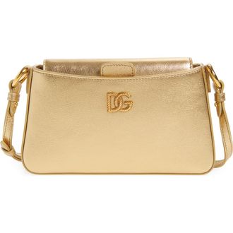 Dolce & Gabbana Sicilian Street Leather Shoulder Bag in 8H945 Oro at Nordstrom