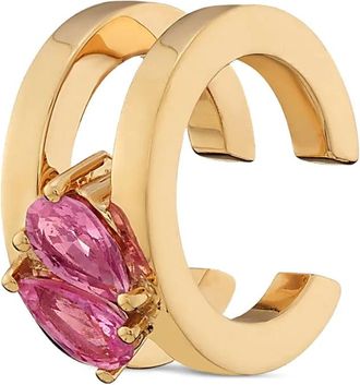 ROSEKEY Ear cuff in oro rosa 18 carati con zaffiri
