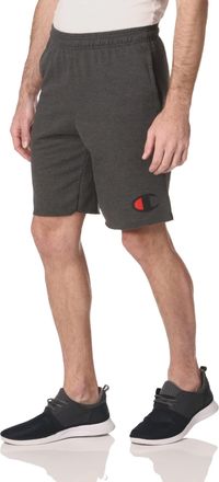 Champion Mens Graphic Powerblend Fleece Shorts, Granite Heather, M UK