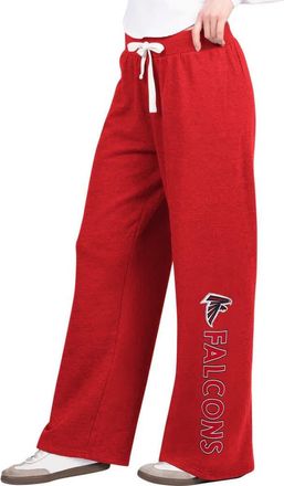 G-III 4Her by Carl Banks Womens G-III 4Her by Carl Banks Red Atlanta Falcons Field Wide Leg Sweatpants at Nordstrom, Size Xx-Large