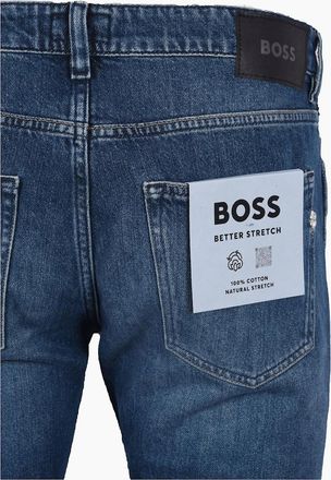 HUGO BOSS Mens Boss Black Delaware Jeans Light Denim - Navy - Size: 34/32