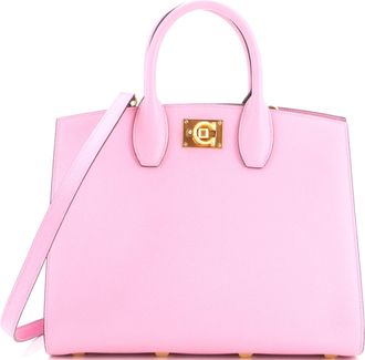 Ferragamo Studio Box Satchel Leather Medium
