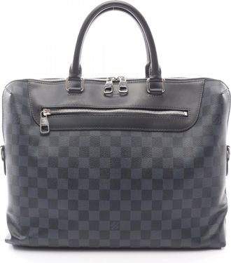 Louis Vuitton Cobalt Damier Graphite Navy Damier Graphite Briefcase (Pre-Owned)