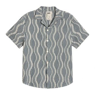 OAS Oas, Heren, Overhemden, Grijs, Maat: M Katoen