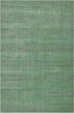 Wecon Home Alfombra tejida a mano Tencel y lana pura verde 140x200