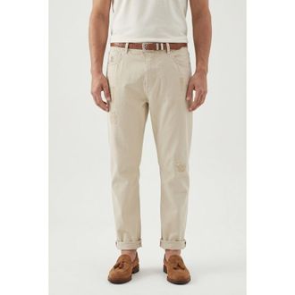 Brunello Cucinelli Beige Relaxed Cotton Trousers, Brand Size 54 (US Size 38)