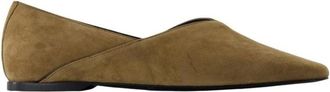 Toteme The Everyday Flat - Dames - Ballerinas - Geel - 40 EU - Leer - Schoenen