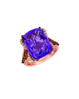 Le Vian 14K Rose Gold 10.32 ct. tw. Diamond & Amethyst Cocktail Ring