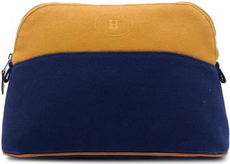 Herm&egrave;s Pre-owned Hermes Bicolor Toile Bolide Trousse De Voyage Pouch PM Ladies 24JJXI621LMHF0BZ