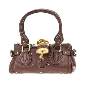 Chlo&eacute; Small Paddington grained leather bag Woman One Size