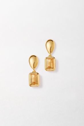 Edge of Ember Pebble Birthstone Drop Earrings in Citrine (November) at Nordstrom
