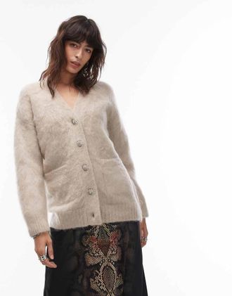 AllSaints Rubi - Cardigan color crema-Bianco