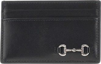 Gucci Leather cardholder with Horsebit detail Man One Size