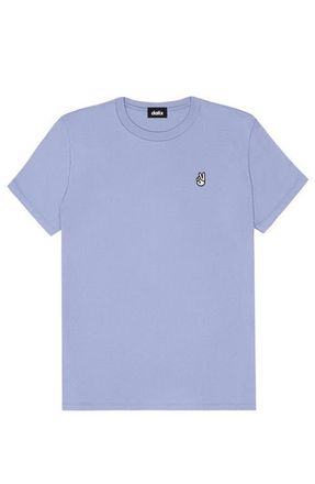 Dalix Womens Peace Sign Jersey Relaxed Tee in Lavender Blue at Nordstrom, Size Xx-Large