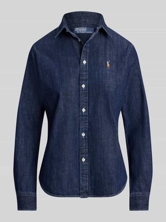 Polo Ralph Lauren Regular Fit Jeansbluse aus reiner Baumwolle in Jeansblau, Gr&ouml;&szlig;e 34