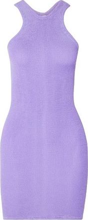 Hunza G Purple Seersucker Iris Mini Dress