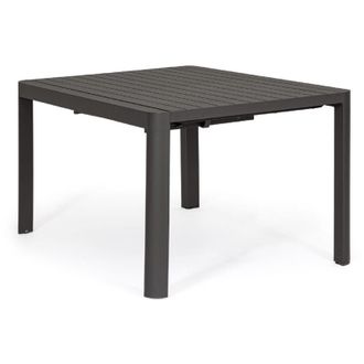 BIZZOTTO Bizzotto - Tavolo in alluminio quadrato allungabile Kiplin 149 x 97/149 cm -Bianco