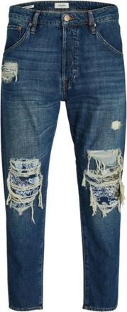 Jack & Jones Hoge taille Blauwe Denim Jeans - Heren - Slim Fit Jeans - Blauw - W34 L30 - Denim - Jeans