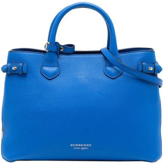 Burberry Pre-owned Burberry Medium Leather and House Check Banner Satchel CFPCXP1297