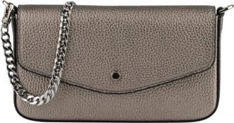 Pourchet Club Pochette - Dames - Schoudertassen - Grijs - ONE Size - Leer - Tassen