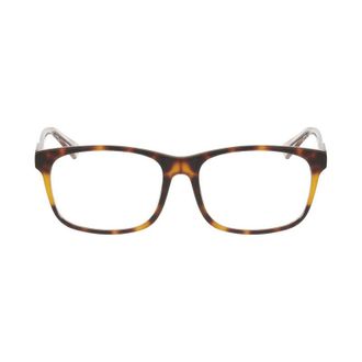 Gucci GG0490O003 Rectangle Acetate Eyeglasses - Brown