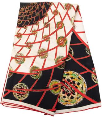 Herm&egrave;s Pre-owned Hermes Les Feux de L Espace Silk Scarf 90 Ladies 1R22QBQ664XXIS13