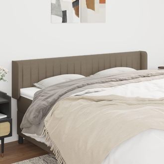 vidaXL Cabecero De Tela Gris Taupe 163x16x78/88 Cm Vidaxl