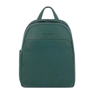 Piquadro Backpacks, male, Green, ONE SIZE, Small Laptop Backpack with iPad Compartment