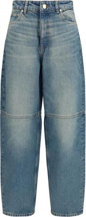 Ganni Stary Rigid Denim Jeans - Dames - Jeans - Blauw - Maat: W27 Denim