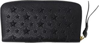 Jimmy Choo London Pre-owned Long wallet (bi-fold) - Dames - Vintage Accessoires - Zwart - ONE Size - Leer - Vintage