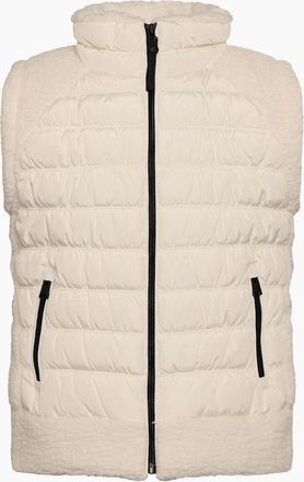 DKNY Womens Horizontal Q Gilet - Horizontal Q Jacket - White - Size: 18/16