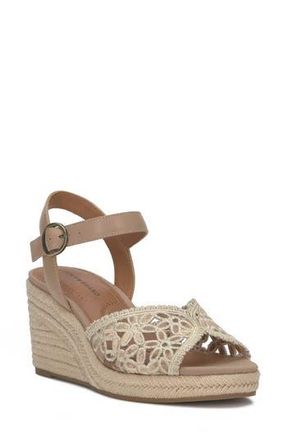 Lucky Brand Coyna Espadrille Ankle Strap Platform Wedge Sandal in Rhodonite at Nordstrom Rack, Size 7.5