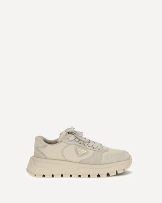 Prada Suede and Re-Nylon Sneakers Female 36