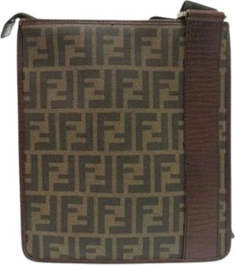 Fendi Pre-owned Cross Body Bags, female, Brown, Size: ONE SIZE Pre-owned Crossbody Bag