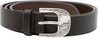 Orciani Baroque Lagoon Riem - Dames - Riemen - Bruin - 85 CM - Wol - Accessoires