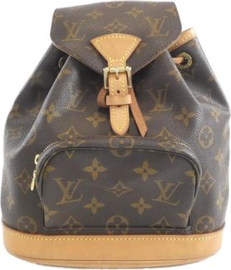 Louis Vuitton Monogram Mini Marron Coated Canvas Backpack (Pre-Owned)