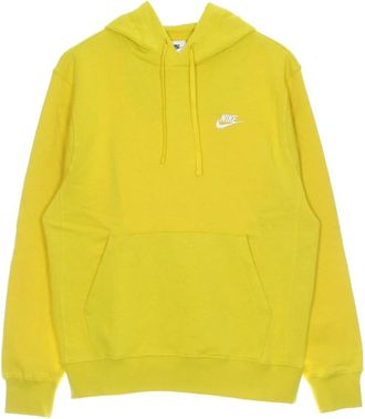 Nike Sportswear Club Fleece Hoodie - Heren - Sportshirts - Geel - 2XL - Katoen - Fitness
