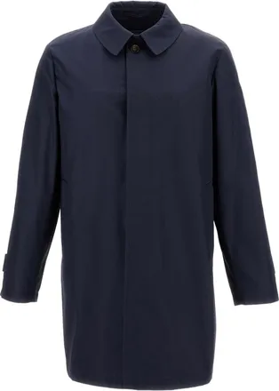 L'Impermeabile Water-Repellent Compact Cotton Jacket with Removable Lining