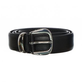 Anderson's Leather Belt With Buckle In Black