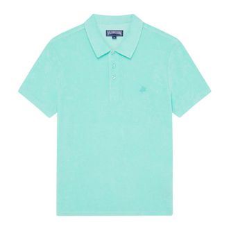 Vilebrequin Men Terry Polo Shirt Solid in Caraibes at Nordstrom, Size X-Large