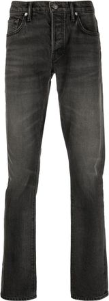 Tom Ford Selvedge straight-leg jeans - men - Cotton/Cotton/Polyester/Polyurethane - 32 - Black