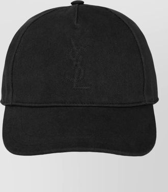 Saint Laurent logo cap curved brim sporty shape