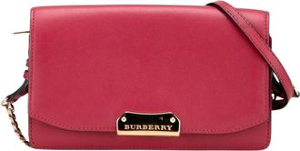 Burberry Borsa a tracolla in pelle Pre-owned - - Pre-owned - Donna - Rosso - ONE SIZE