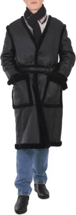 Burberry Mens Nurobe Single-Breated Coat, Size Large