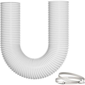 OEM Condotto Di Ventilazione Da 100 Mm X 5 M - Isolamento Termico E Acustico, 5 Strati Rinforzati, Inodore, Lunghezza Regolabile, Con Fascette Di Fissaggi