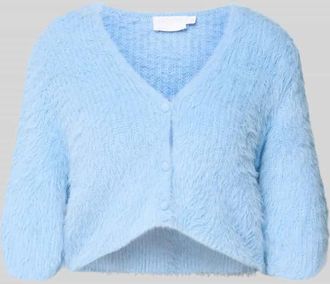 Jake*s Regular Fit Jacke in Strick-Optik in Sky, Gr&ouml;&szlig;e 32