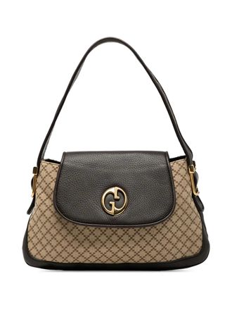 Gucci 2000-2015 Diamante Canvas 1973 shoulder bag - Brown