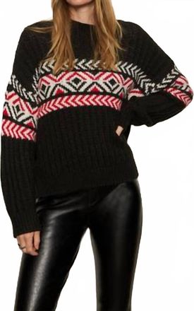 Sanctuary Send It Sweater In Black Multi