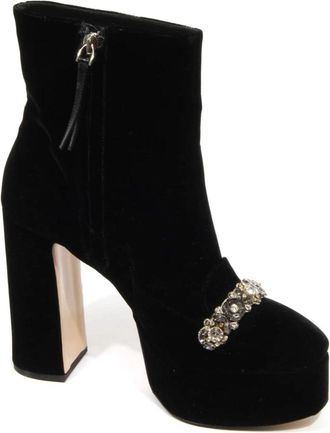 N&deg;21 Velvet Master Nero Schoenen - Dames - Laarzen met Hak - Zwart - 38 1/2 EU - Schoenen