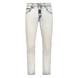 Philipp Plein Jeans Skinny Fit - Heren - Jeans - Blauw - Maat: W32 Denim